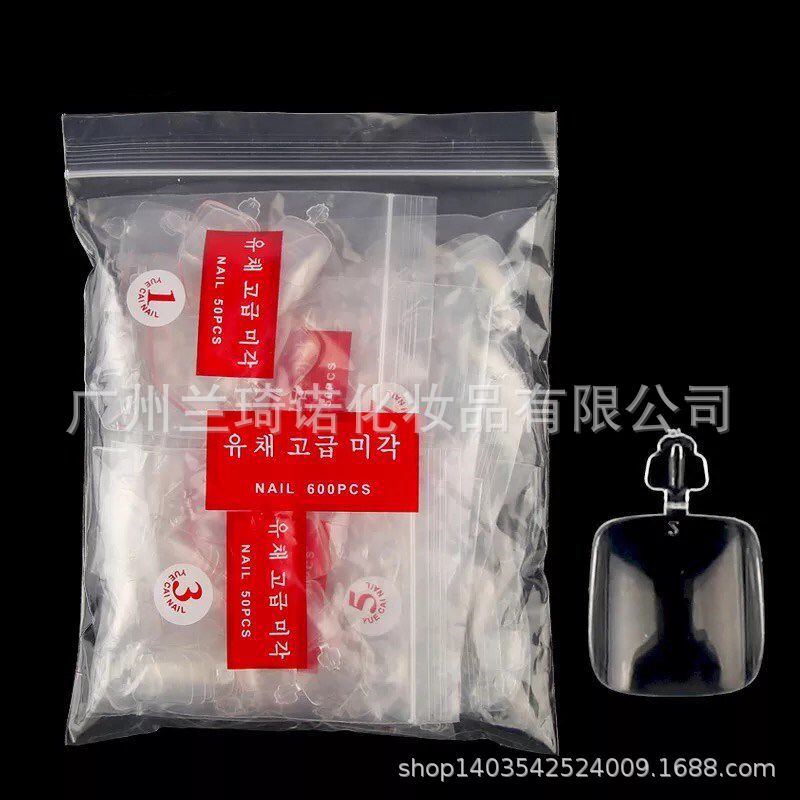 transparent fake nails for manicure