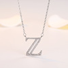 Wife's romantic travel same silver -plated DIY your name My surname 26 English letters and female necklaces