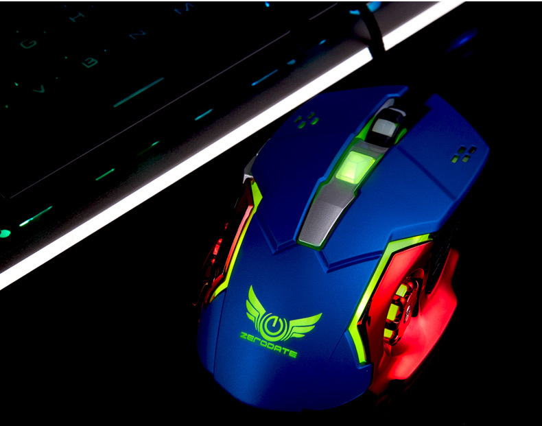 Wrangler G11 gaming esports mechanical macro definition luminous wired mouse computer accessories_voghion.com