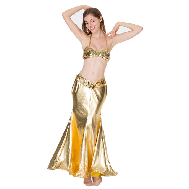 8344 Sexy Mermaid Dress Uniform roleplaying GOLD SEQUIN elves game Costume