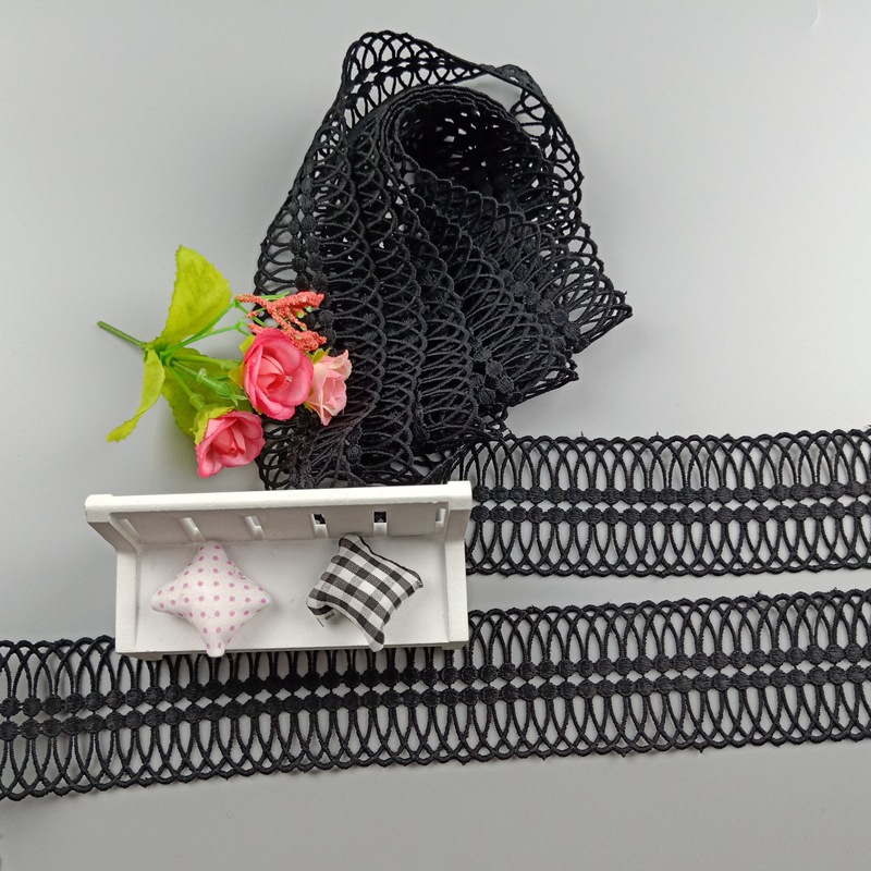新品上新 精细水溶刺绣花边时装装饰面辅料 涤丝水溶蕾丝花边配饰