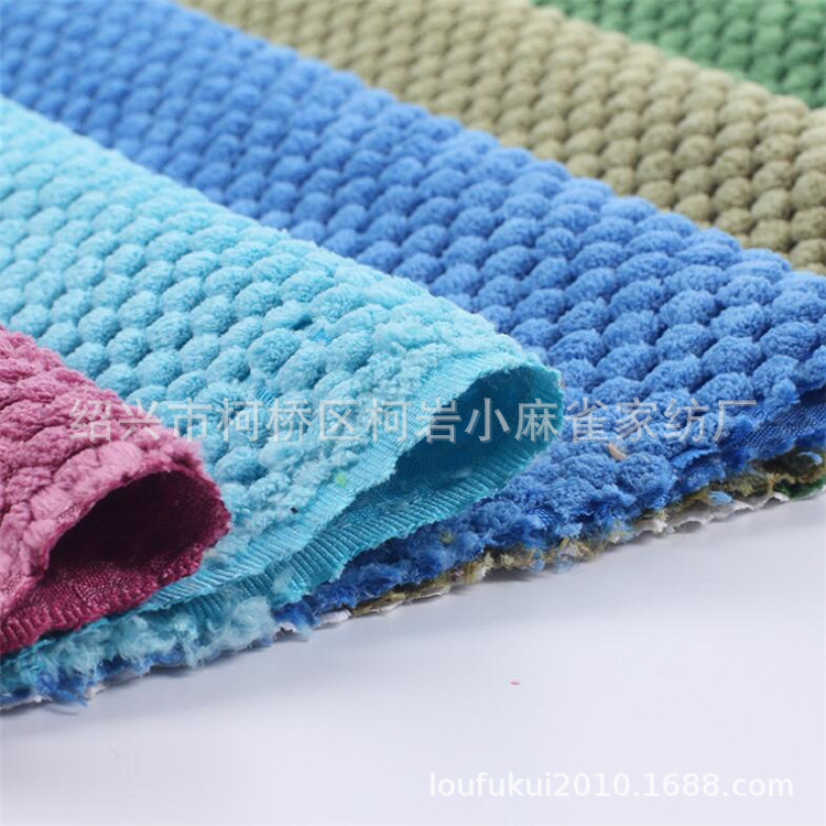 厂家直销法兰绒菠萝格面料 纯色菠萝格家纺 睡衣用布料