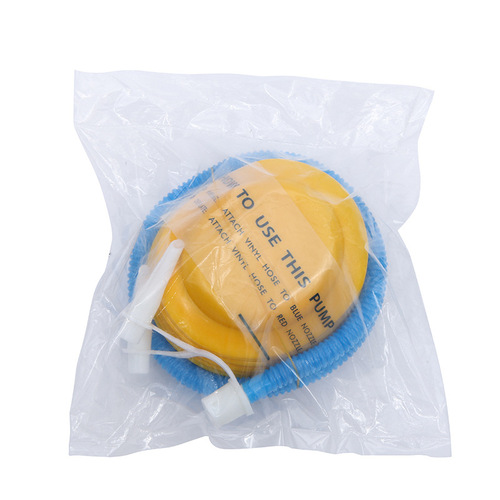 Manufacturer wholesale foot pump, balloon aluminum film ball inflatable, small simple plastic mini inflatable pump