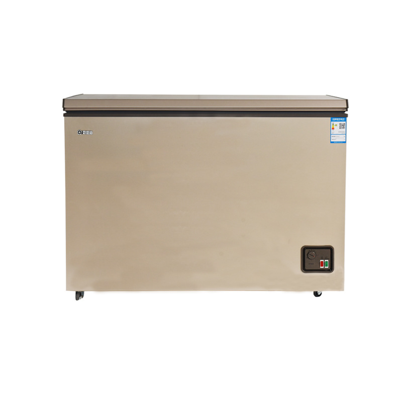 香雪海BD/BC-308A冰櫃家用單溫冷櫃冷藏冷凍櫃超市便利店冷櫃金色