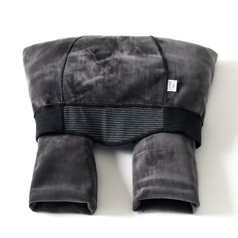 雪地褲男士400克貂絨跑量款 生態棉色拉姆加絨加厚護腰保暖褲大碼