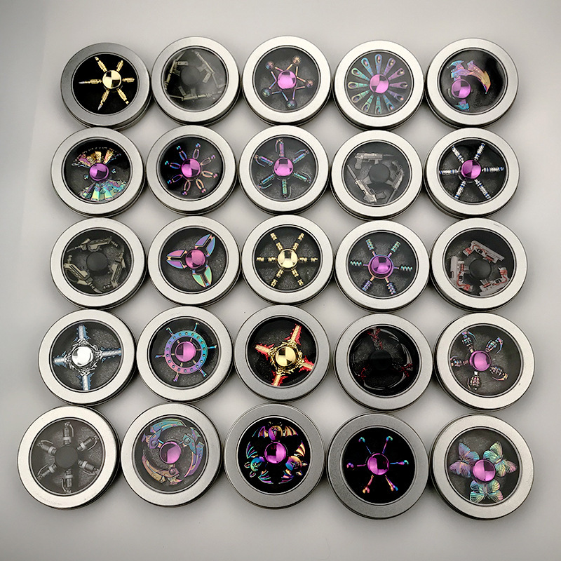 新奇盒装合金属指尖陀螺 中学生成人解压解闷小玩具地摊爆款玩具|ms