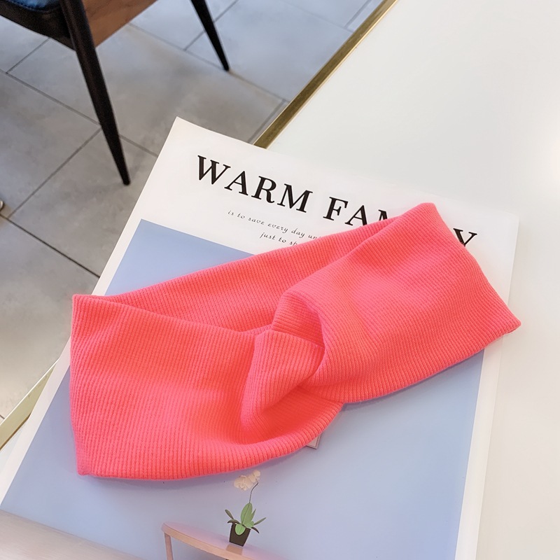 Simple New Woolen Knitting Wild Cross-style Hair Band display picture 6
