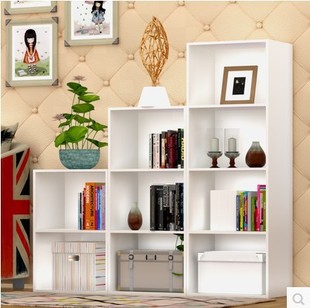 Простой книжный шкаф, система хранения, коробочка для хранения, современная деревянная индивидуальная книжная полка