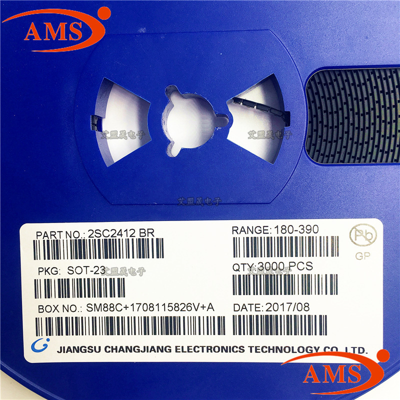 2SC2412 丝印:BR SOT-23 CJ/长电 贴片三极管晶体管 全新现货