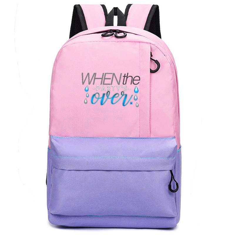 Billie Elie Eilish surrounding stitching backpack student school bag backpack computer bag
