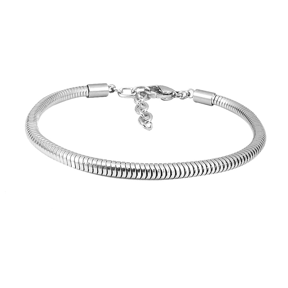12g Weight Bracelets Classification 1 Piece Quantity Daily, Shopping Occasion Simple Style Classic Style Solid Color Titanium Steel Bracelets