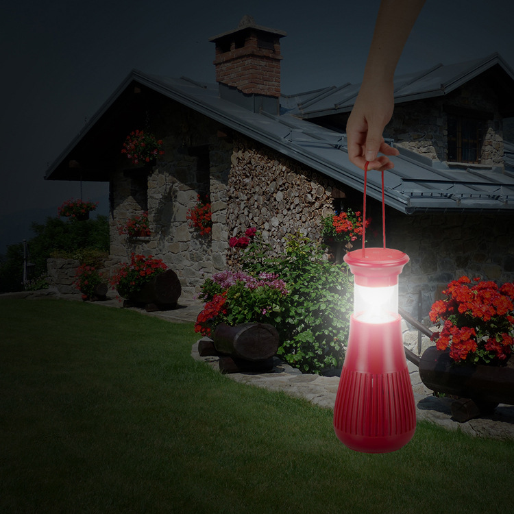 颖豪太阳能蓝牙音响手提灯 露营小系统马灯 移动电源庭院景观灯