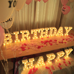 Letter Lamp LED Digital Shape Lamp Proposal Valentine's Day Decorative Lamp Car Trunk Surprise Happy Birthday Lamp