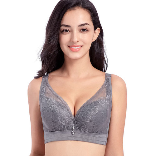 Big Breasts Make Small Bra Artifact Underwear Women's Bra Thin Style Wired Large Size Increase Winter Fat mm Breast Reduction Makes Thinner