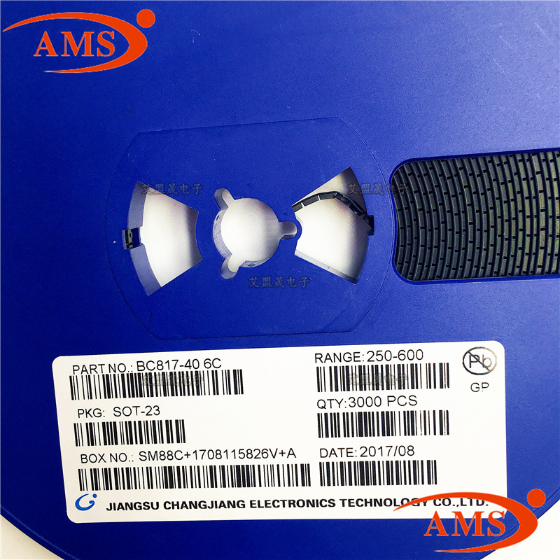 BC817-40 丝印:6C SOT-23 CJ/长电 贴片三极管晶体管 全新现货