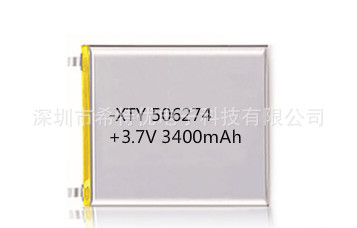 大量现货供应 506274/3400mAh 聚合物锂离子电池 可充电电池