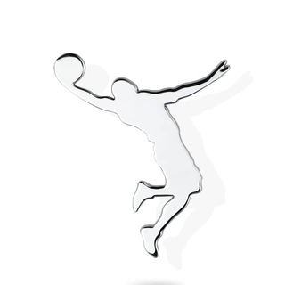 新款金属NBA飞人乔丹车标个性装饰贴3D立体扣篮车贴汽车尾标贴