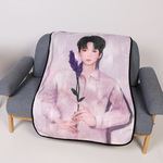 厂家直供来图生产法兰绒珊瑚绒印花毯子3D超清数码印花毛毯出货快