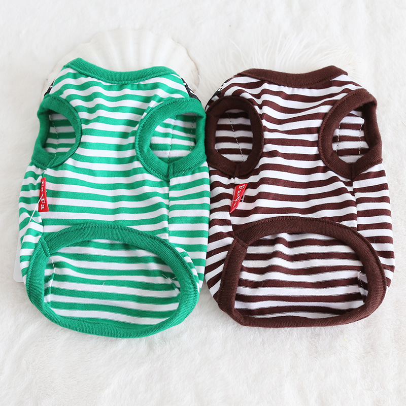 水果背带条纹背心