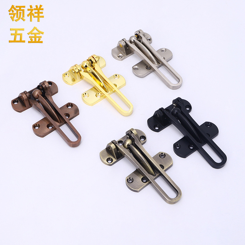 Large Anti theft buckle Lock Insurance Security lock hotel hotel Safety plug household security Bolt Stainless steel lock