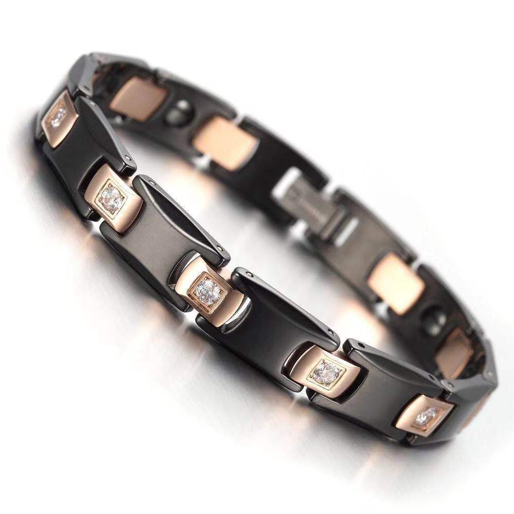 Titanium Steel and Tungsten Gold Bracelet 5