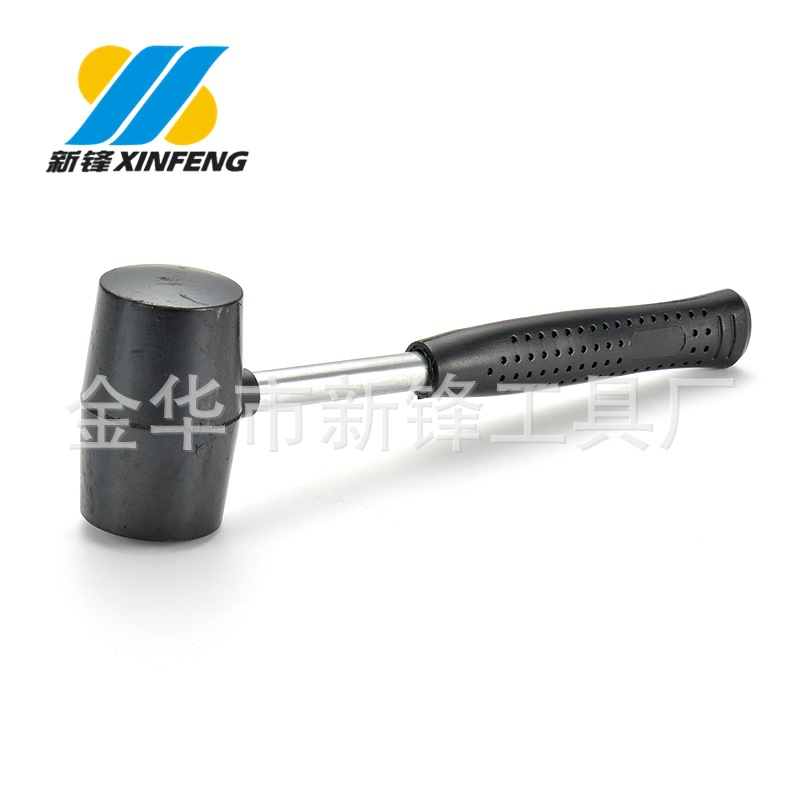 8-32oz黑色钢柄橡胶安装锤 小皮锤