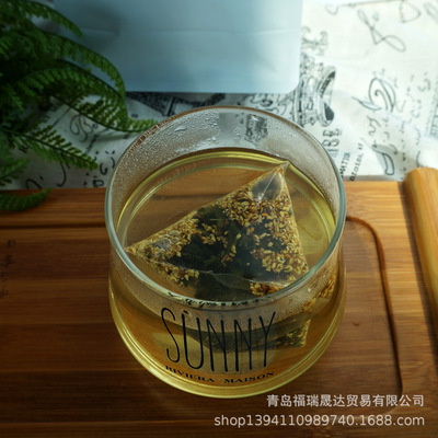 Flower nectar Make tea Tea Nectar Tea shop Dedicated sweet-scented osmanthus Oolong Tea Teabag triangle Tea bag
