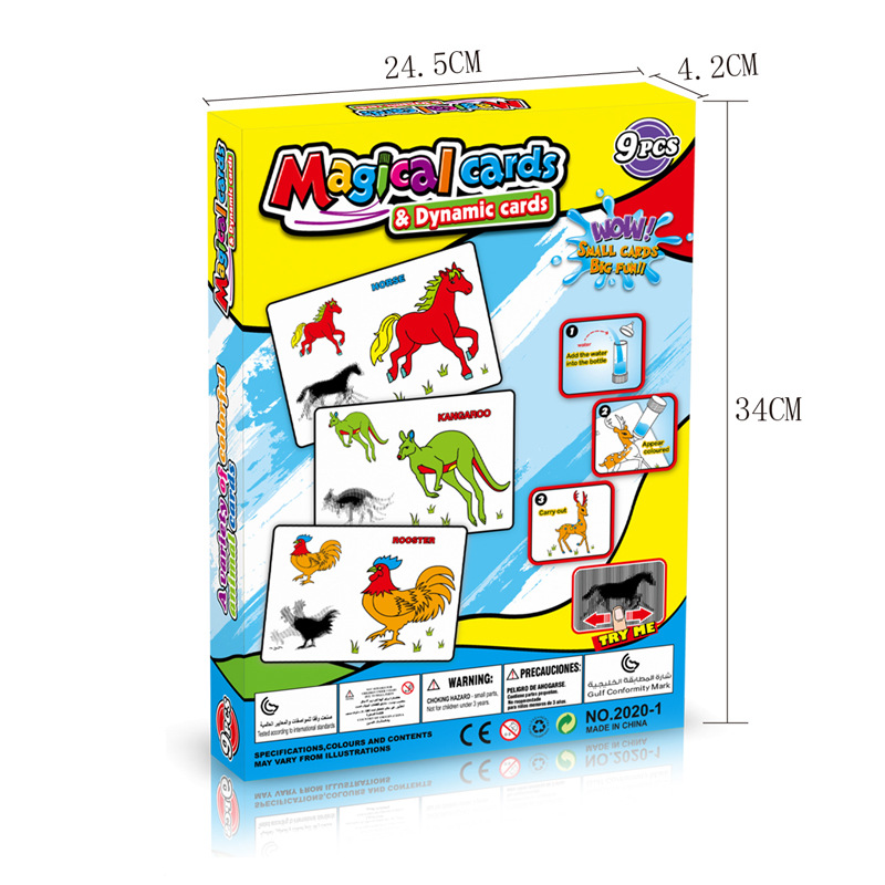 Agua para niños color mágico pintura para colorear tarjeta móvil educación temprana inglés iluminación ciencia y educación juguete regalo