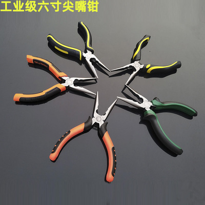 厂家现货多款省力尖嘴钳 6寸尖嘴钳子 老虎钳钢丝钳斜嘴钳批发|ms