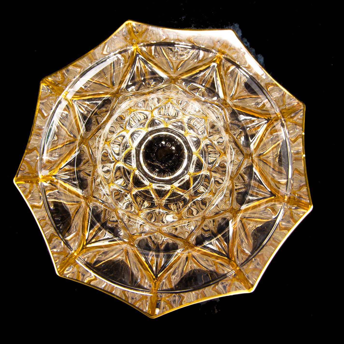 欧式真金描边水晶玻璃花瓶落地花瓶家用客厅花瓶摆件装饰花器