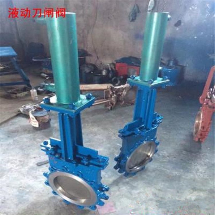 福厦美科液动耐磨陶瓷浆液阀液动刀闸阀PZ773TC-10/16C DN50 200