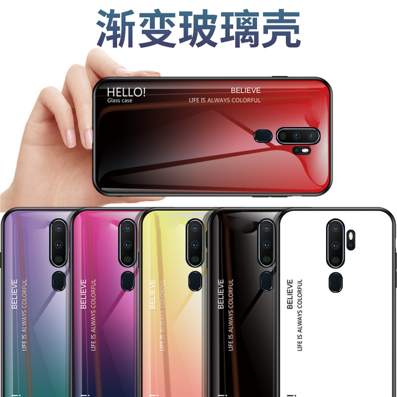 Suitable for Opporeno9Pro Mobile Phone Case New A58 Protective Cover Realme 10 Soft 4A57A96 Gradient Glass Case