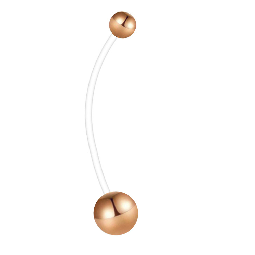38mm Long Rod Pregnancy Belly Button Ring - Stainless Steel Geometric Shape - Non-Allergic, Best Selling on Amazon & eBay detail image 13