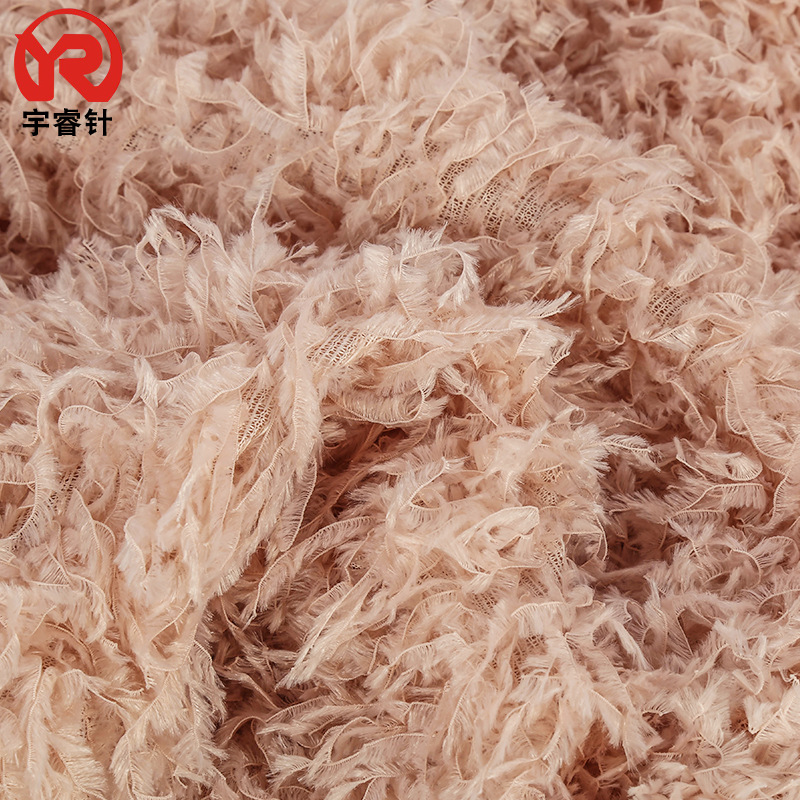 批发多色时尚服装香妃绒面料 长毛羽妃绒家居服装面料现货