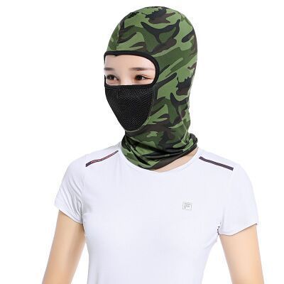 Cycling hood for men outdoor sports bicycle sun protection and dustproof mask hood for women mesh breathable mask hood