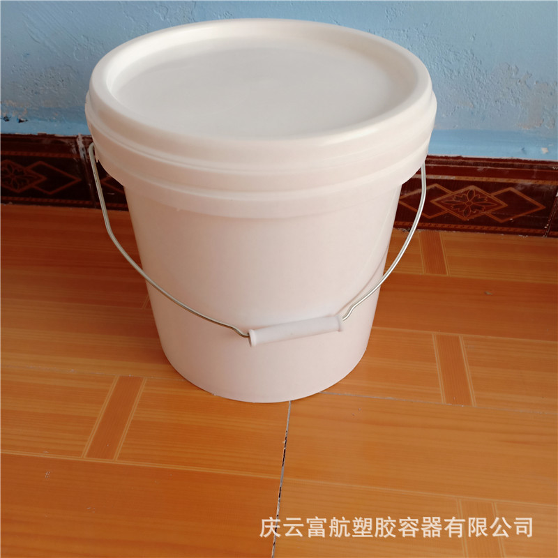 潍坊食品包装10kg防盗桶 敞口10升塑料桶供应