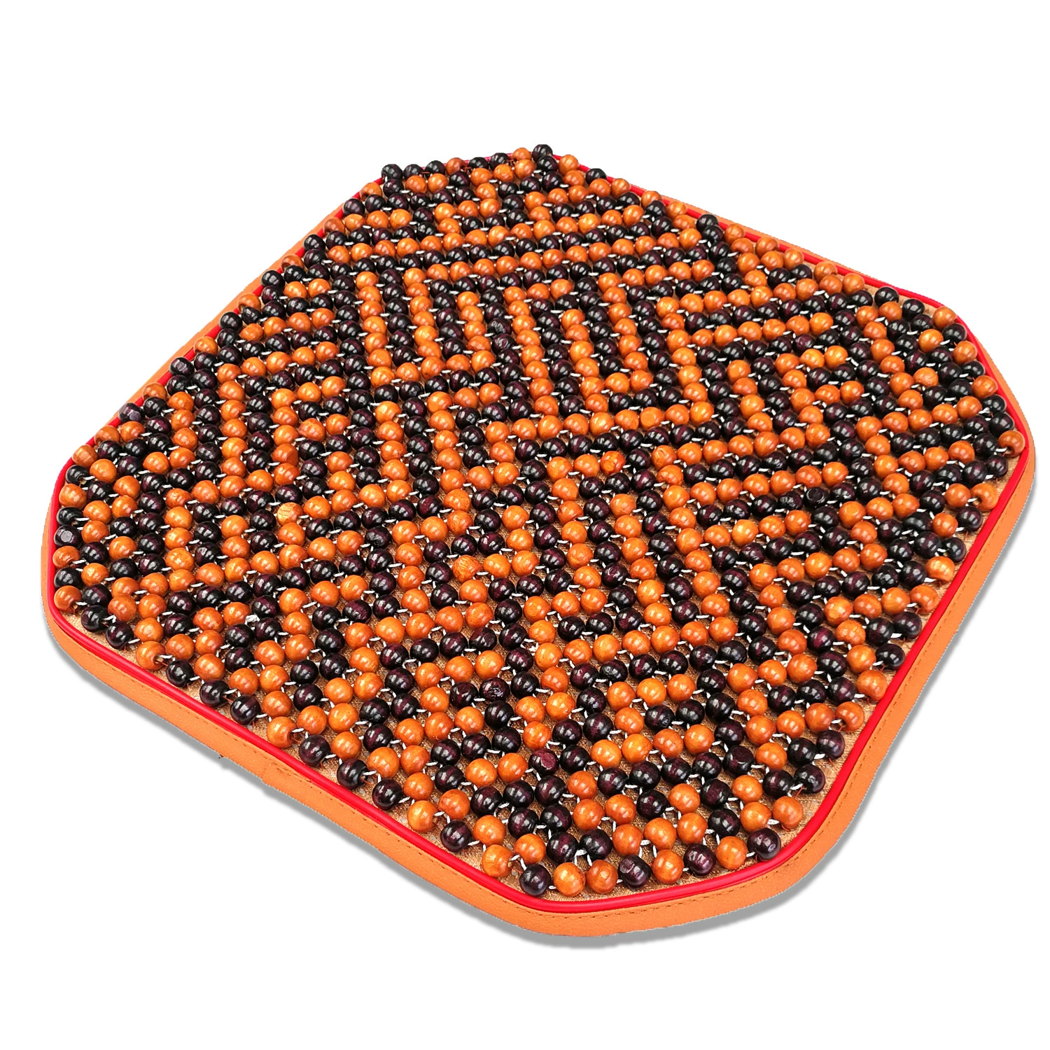 Летние автомобильные деревянные бусины Подушка для сиденья Маленькие деревянные бусины Квадратная Подушка Палисандр Нескользящая Базовая тканевая Подушка Бусины из красного дерева Холодная Подушка для стула