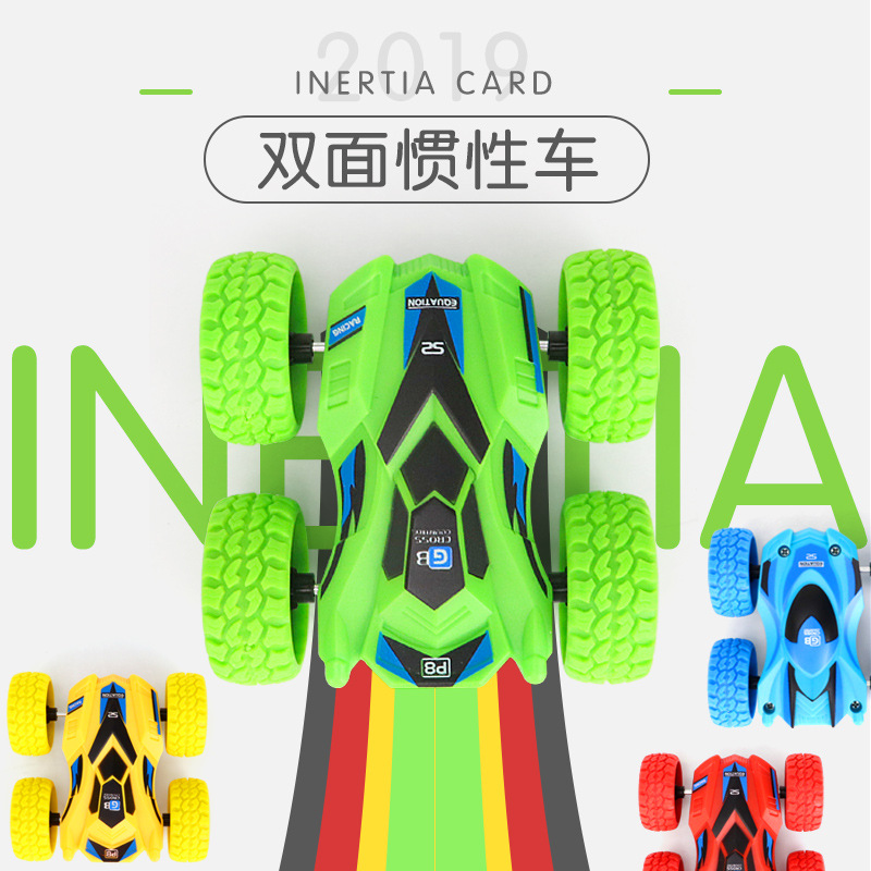 Cruzar la frontera de los nuevos niños de la inercia de doble cara de juguete de coche modelo de coche fuera de la carretera deslizante puesto de camión volquete al por mayor