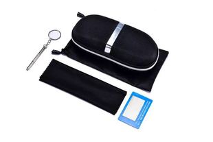 Multi-functional glasses hook box can be printed LOGO multi-functional screwdriver glasses bag glasses cloth zipper box mirror cloth