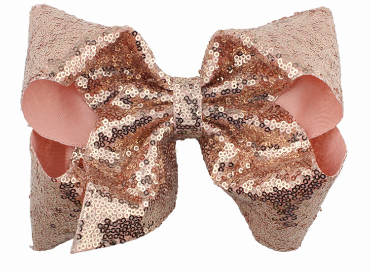 Enfants Sucré Brillant Noeud D'arc Chiffon Paillettes Pince À Cheveux display picture 6