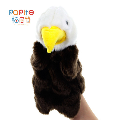 Plush Doll simulation animal modelling Puppet Eagle kindergarten Toy Parenting Game props Distribution