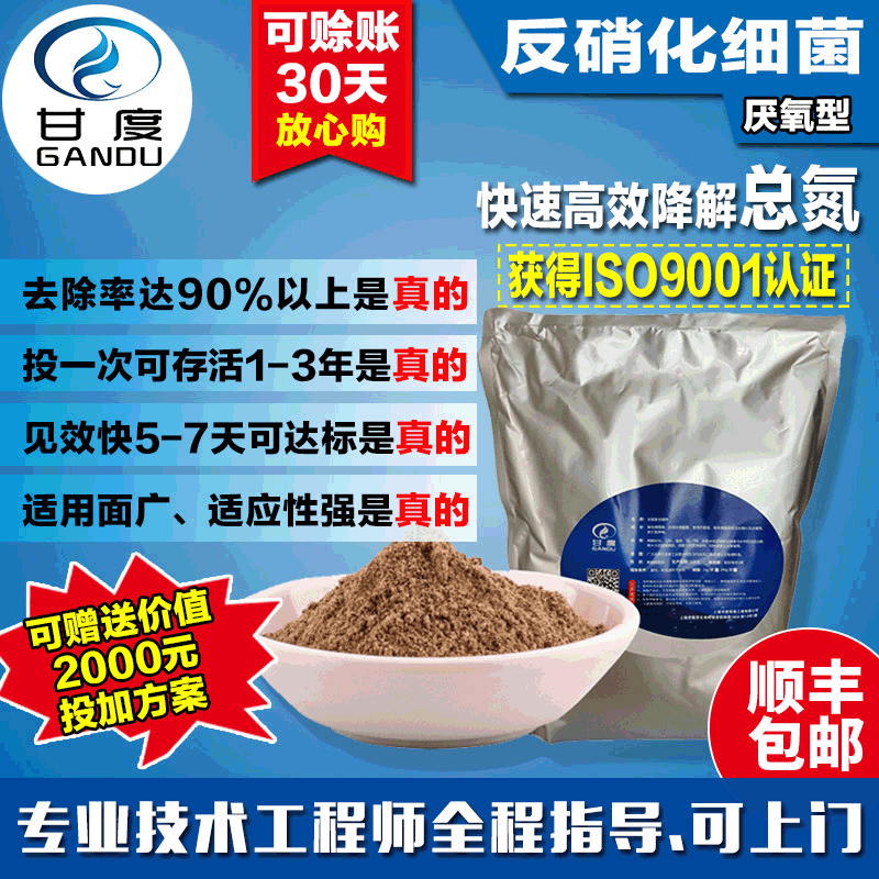 甘度反硝化細菌微生物菌種總氮去除劑汙水處理菌劑細生化厭氧菌種