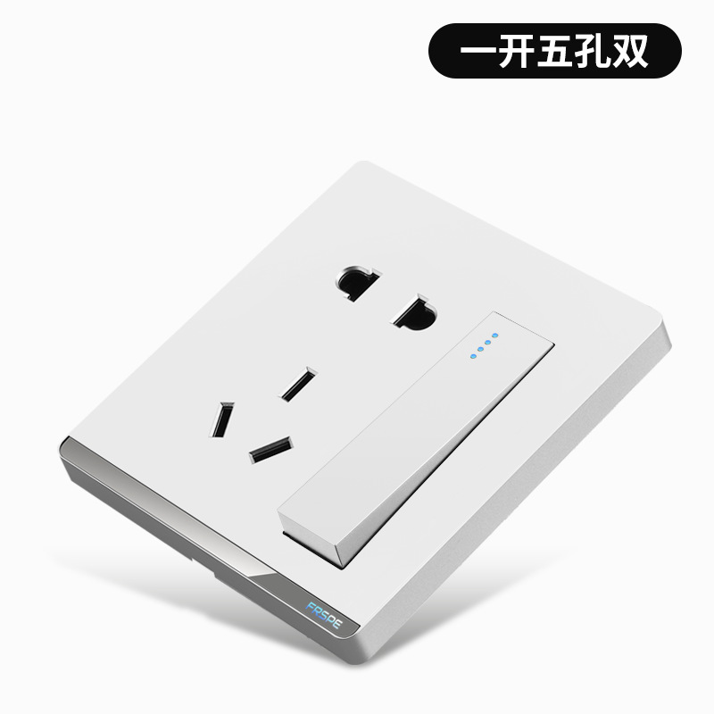 Zócalo doble del control del cinco-agujero del Uno-agujero