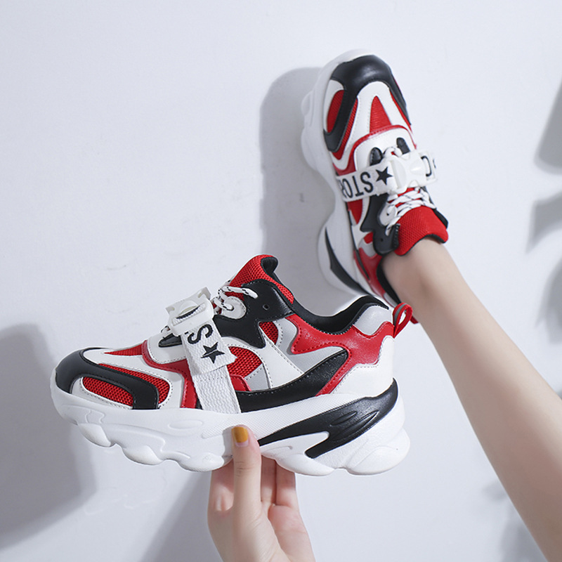 Baskets femme en En cuir - Ref 3421311 Image 3