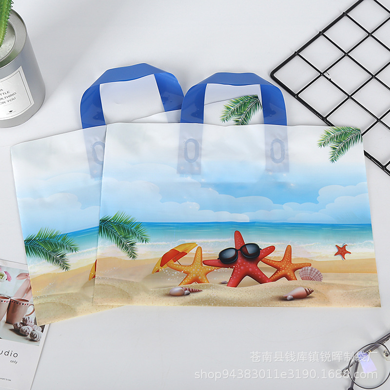 Fábrica directa de plástico bolso de la ropa PE bolsa de embalaje de regalo logotipo impreso ropa bolsa de compras bolsa de la tienda de ropa para niños