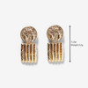 Fashionable metal retro earrings, European style