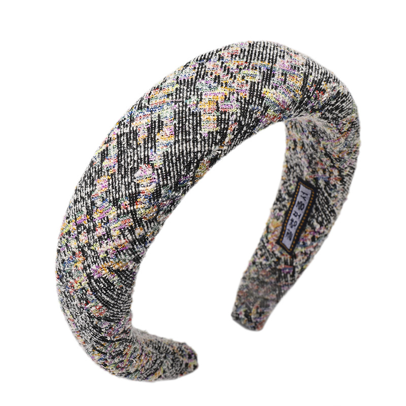 Sponge Thickening Material Headband Ladies Wide Side Headband display picture 2