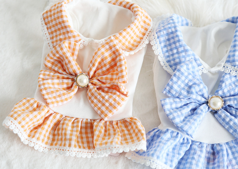 娃娃领大蝴蝶结裙