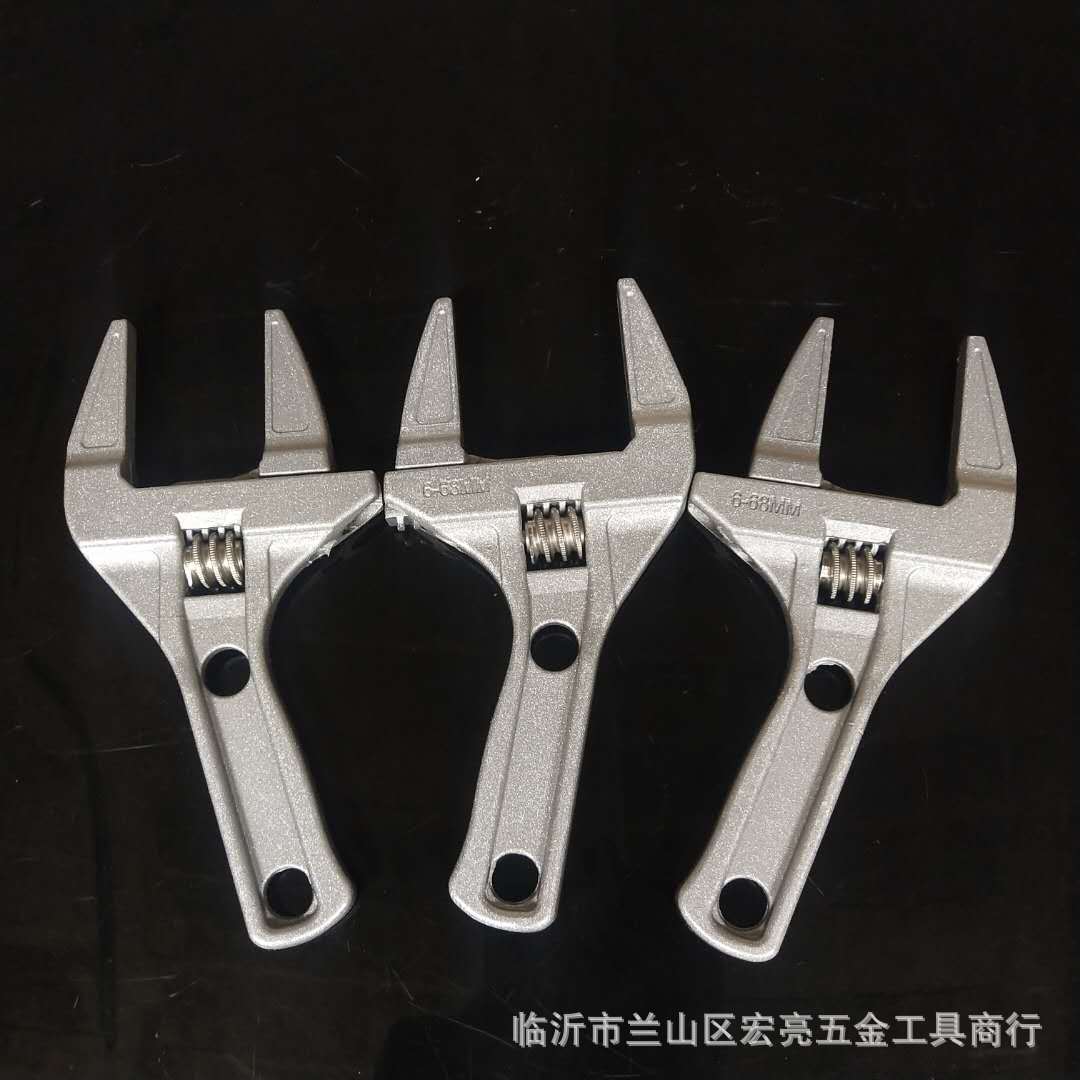 活水管维修卫浴铝合金扳手短柄大开口下水道维修工具