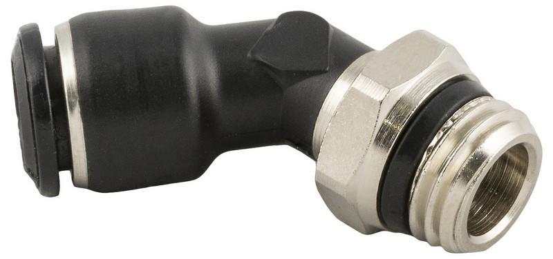 意大利安耐AIGNEP  45°可旋转外螺纹快插接头 (通用短锥）55170